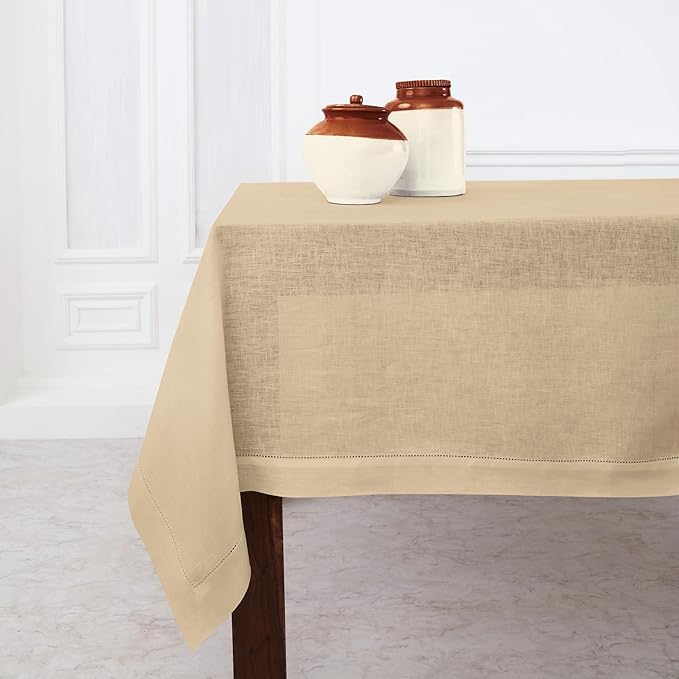 Solino Home Linen Square Tablecloth 52 x 52 Inch by SolinoHome