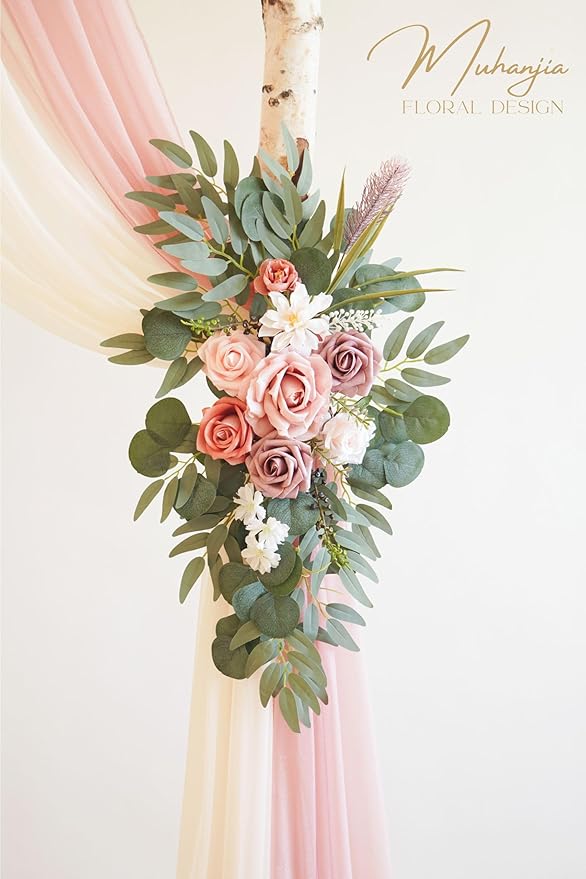 Artificial Wedding Arch Flowers Kit, Ceremony Decoration, Floral Outdoor Party - Image 4