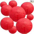 BEISHIDA Red Round Paper Lanterns Decorative Hanging Asia Chinese Japanese by Beishida