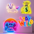 Custom Neon Sign, Personalized LED Neon Light by REBRANNEONSIGNMIRRORWHITLIGHT