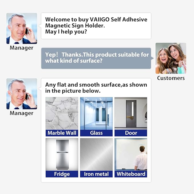 11"x 17" Self Adhesive Magnetic Sign Holder, Double Sided Window Magnetic - Image 7