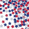 Silver Blue and Red Star Confetti Table Decoration by MOWO