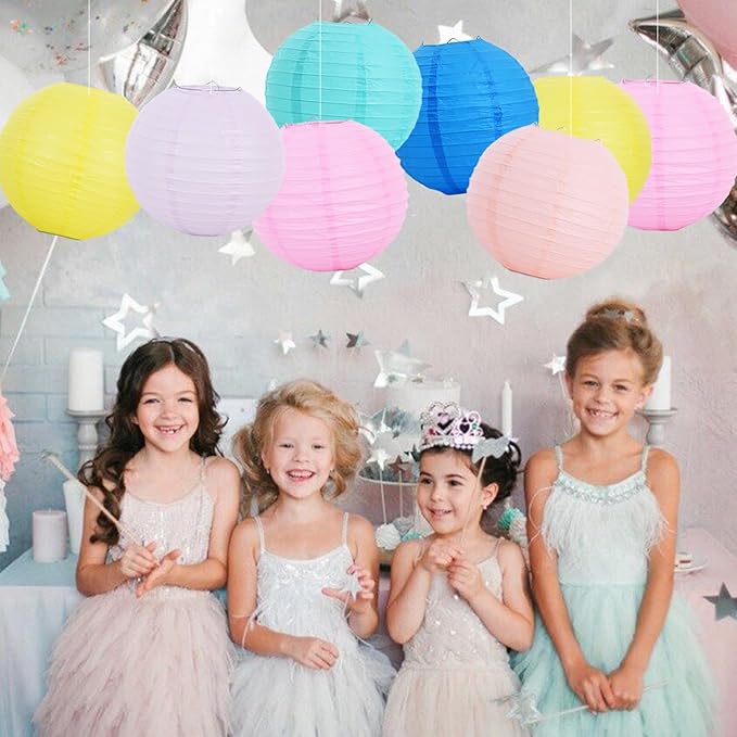 BEISHIDA 12 Pcs Macaroon Mix Paper Lanterns, Hanging Decorative Chinese - Image 6