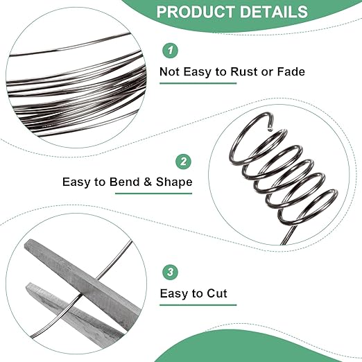 0.8 mm/20 Gauge Copper Wire for Jewelry Making, 7.5FT Copper Beading Craft Wire - Image 2