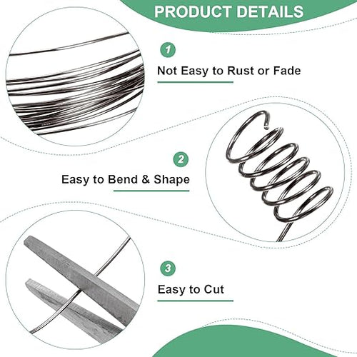 0.8 mm/20 Gauge Copper Wire for Jewelry Making, 7.5FT Copper Beading Craft Wire - Image 2