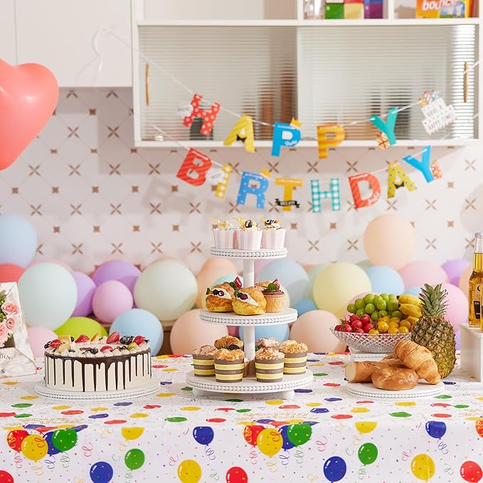 3 Tier Cupcake Stand Round, Wood Cupcake Stand - Image 6