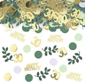 Sage Green 30th Happy Birthday Confetti, Table Decorations Green Gold Foil by GYESXYW