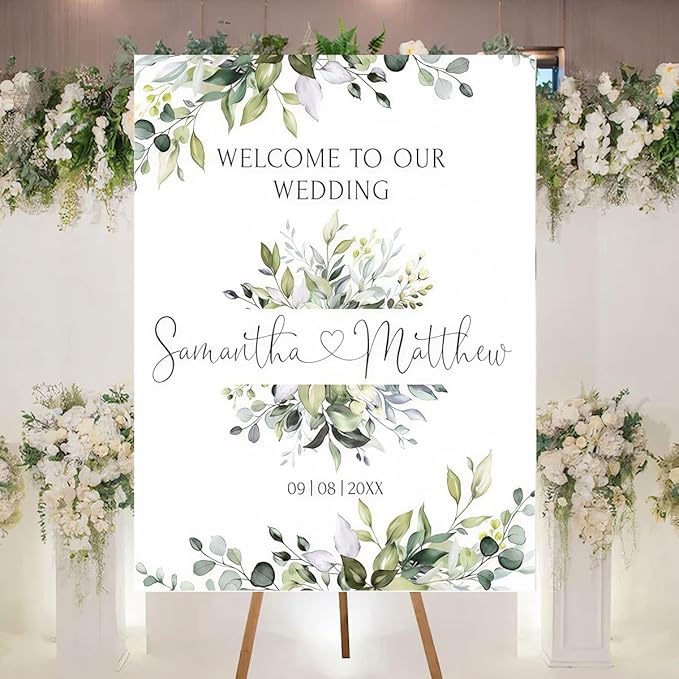 Personalized Welcome To Our Wedding Sign, Wedding Decorations, Vesion 4 - Image 3