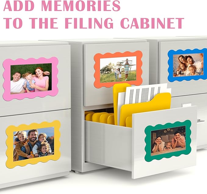 Kingdder 12 Pcs Scalloped Magnetic Picture Frame - Image 4