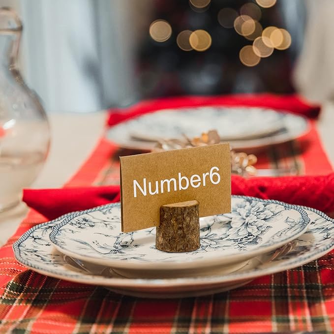 Wood Place Card Holders, Wood Photo Picture Holder - Image 4