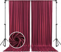 10 x 7 Feet Burgundy Backdrop Curtain by ZEBMOON
