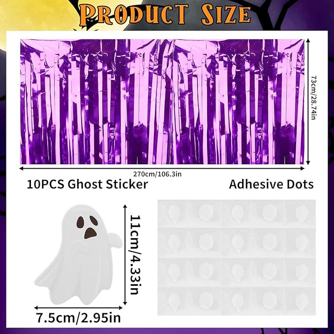 28x106 Inch Purple Sequin Tablecloth - Image 2