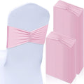 Moukeren 100 Pcs Spandex Chair Sashes Bows Chair Bands Slider Sashes by Moukeren
