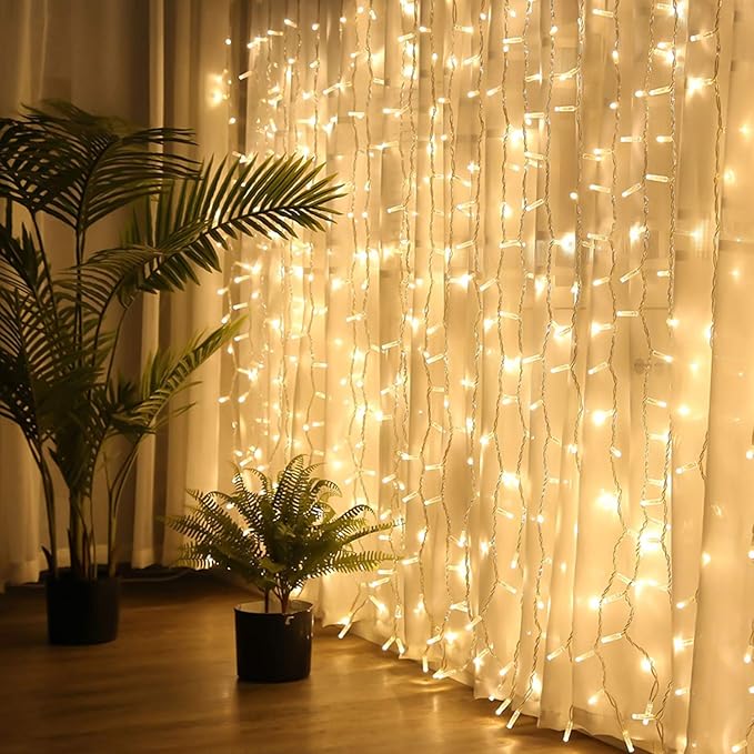 Brightown 1200 LED Curtain String Lights, 9.8 FT Hanging Fairy Lights - Image 2