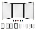 Goodsmart Restaurant Menu Covers – 25 Pack Black 6-View Trifold 8.5" x 11" by ACISuperPower