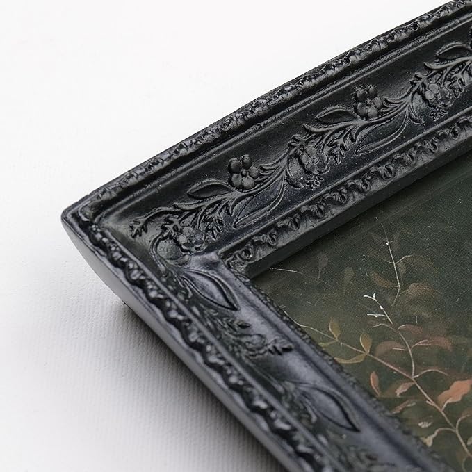 Cuspin Black Picture Frame Set of 2 Vintage Baroque Frames, Ornate Resin Photo - Image 5