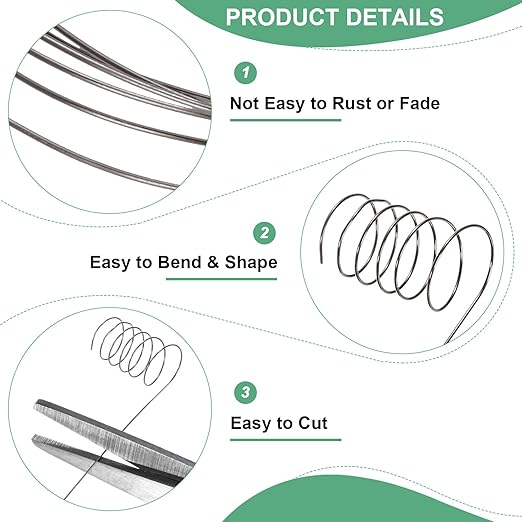 0.3 mm/28 Gauge Copper Wire for Jewelry Making, 49.2FT Copper Beading Craft - Image 2