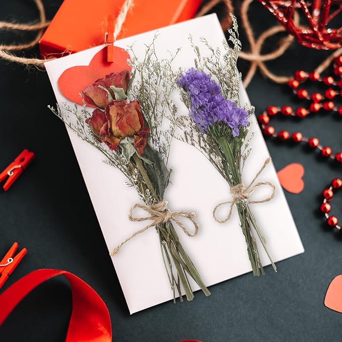 12/24 Pack Dried Flowers for Vase Various Mini Bouquet Dried Small Wildflowers - Image 6