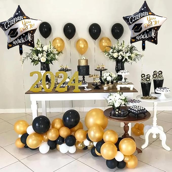 TONIFUL 11.8 Inch Gold Glitter Numbers Table Centerpieces 0-9 Birthday Party - Image 5