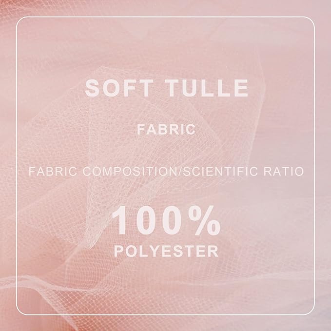 Blush Tulle Fabric Roll Spool Bolt Large Tulle Wedding Party Decoration - Image 4