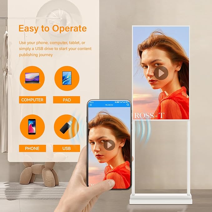 32 inch Digital Signage Kiosk LCD Advertising Display Menu Displays Indoor - Image 2