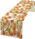 Spring Summer Orange Citrus Table Runner Sweet Fruit Botanical Print Little by SHElifestyle