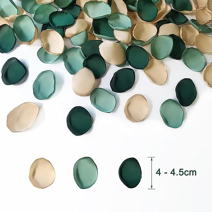 400pcs Satin Silk Rose Petals, Artificial Wedding Petals - Image 2