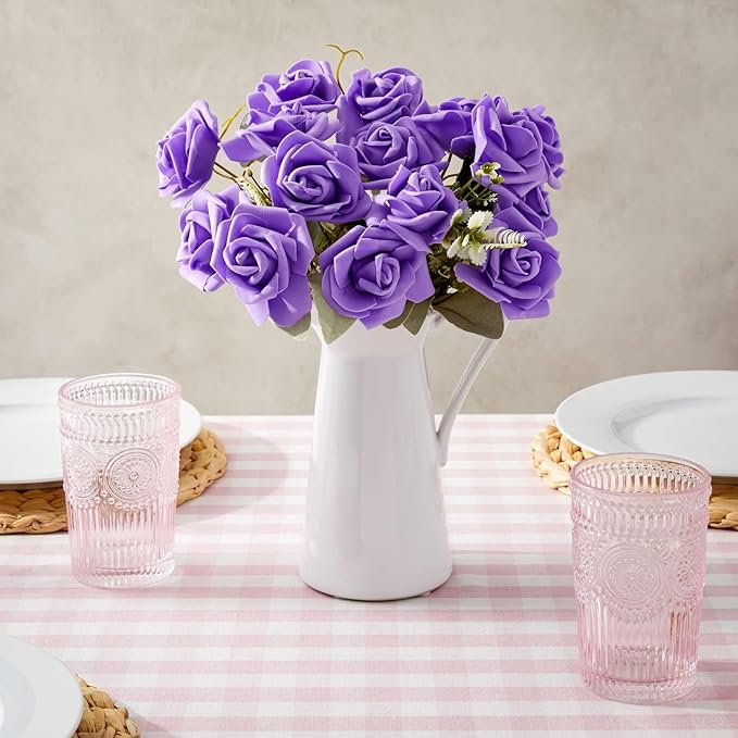 Juvale 100-Pack Purple Faux Flowers - Image 4