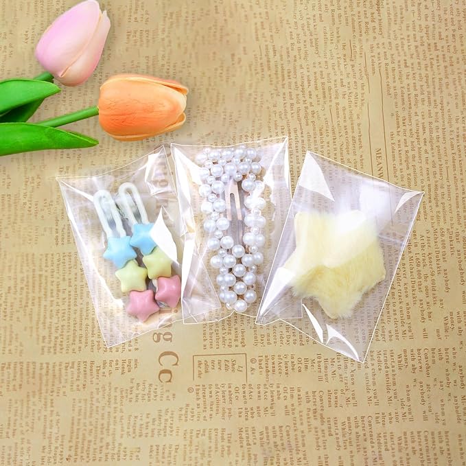 PigPotParty 2"x3" Cellophane Cookie Bags Self Sealing, Party Favors, Gift - Image 5