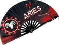 DeFlare | Cosmic Zodiac Rave Fan | Zodiac Sign Hand Fan | Astrology Rave Fan | by DeFlare-RaveFestivalFans
