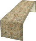 Vintage Boho Floral Table Runner, Rustic Country Farmhouse Yellow Blue Retro by Unknown