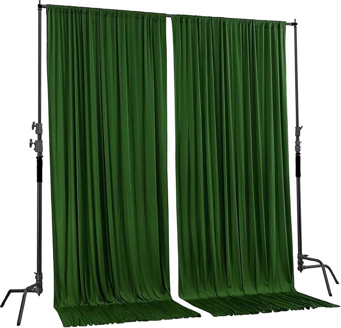 AK TRADING CO. 10 feet x 8 feet IFR Polyester Backdrop Drapes Curtains Panels - Image 2