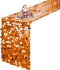 VHH Sequin Table Runner 12 x 108 inches Orange Table Runner, Glitter Runner by VHH