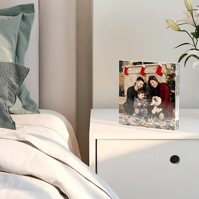 5x5 Acrylic Picture Frame 3 Pack, Desktop Display Decor Gift - Image 6