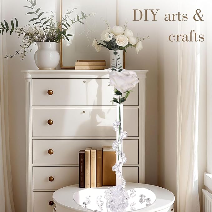 DomeStar Fake Ice, Plastic Diamonds Acrylic Rocks Vase Fillers - Image 5