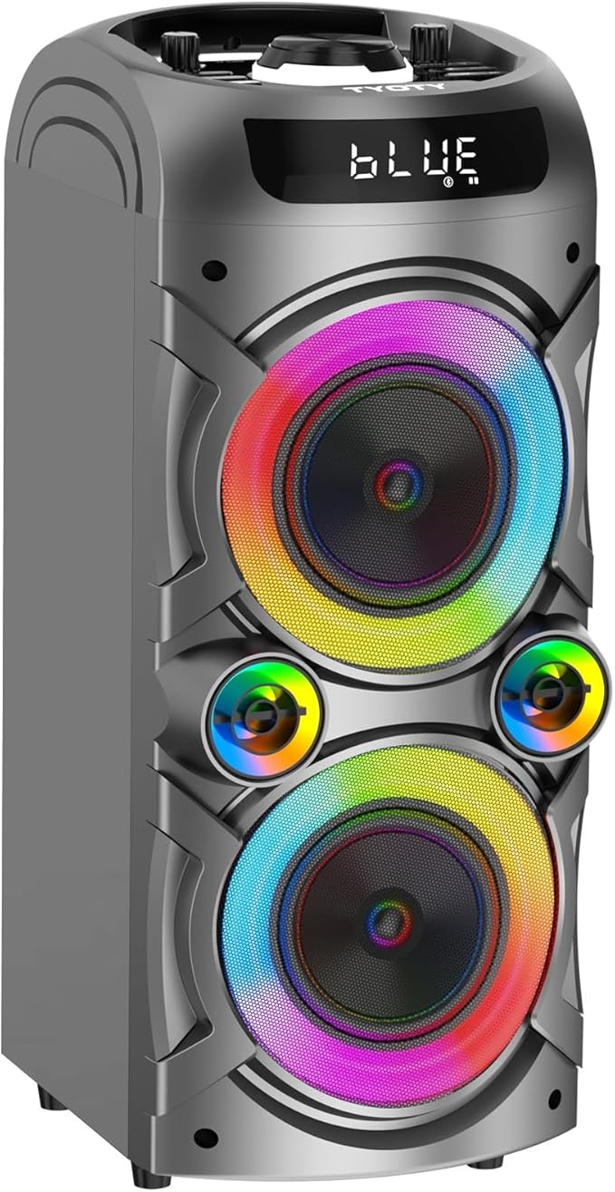 Portable Bluetooth Speaker 100W Big Powerful Wireless Boombox TWS Pairing Loud by KaraokeMachinePartySpeaker