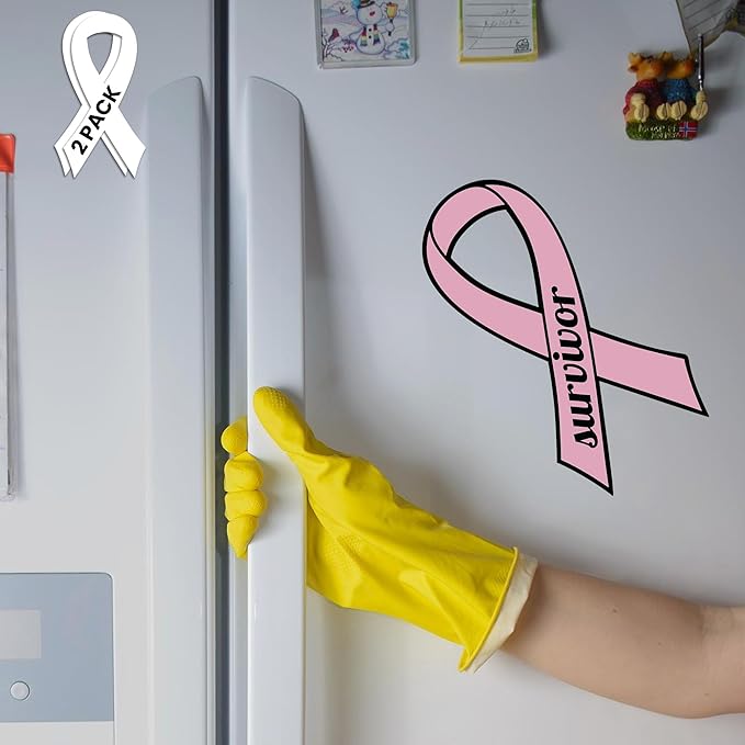 Magnet Me Up Breast Cancer Survivor Pink Ribbon Magnet Decal - Image 7
