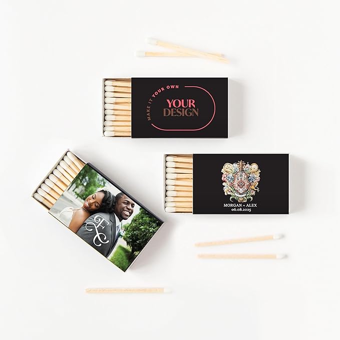 Weddingstar Matchboxes with Custom Printed Stickers - Image 2