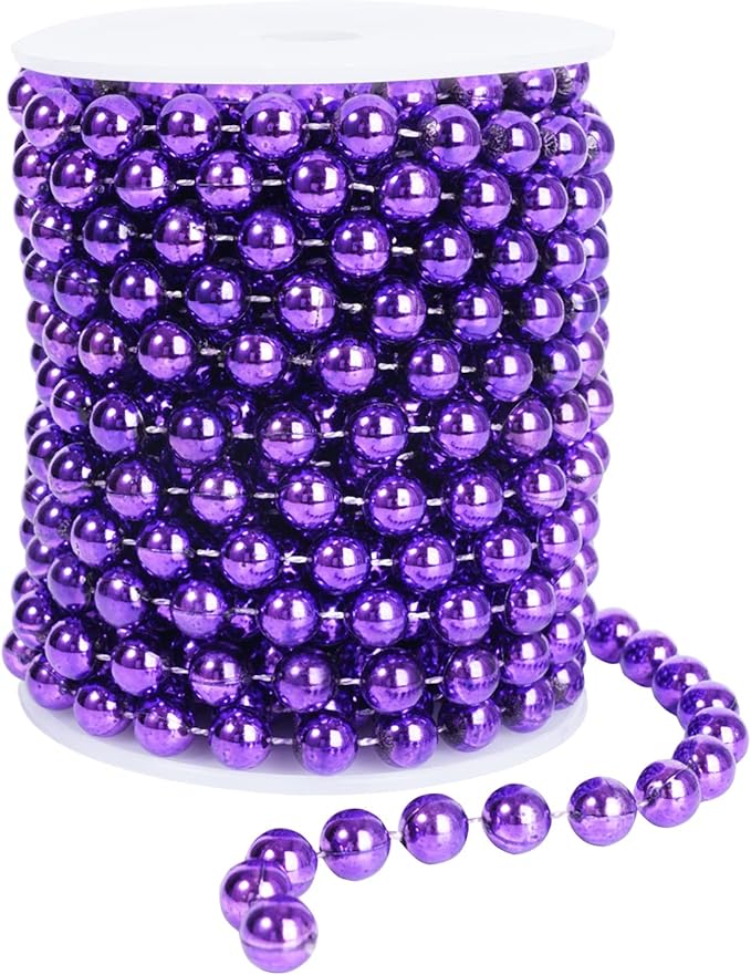 Faux Purple Pearl Beads Garland by YAXINRUI
