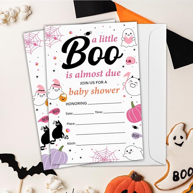 Halloween Baby Shower Party Invitations - Image 5