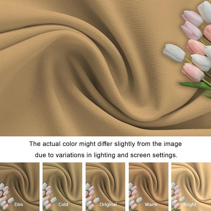 Khaki Wedding Arch Cover 6FT Spandex Arches Cover Brown Round Top Chiara - Image 6