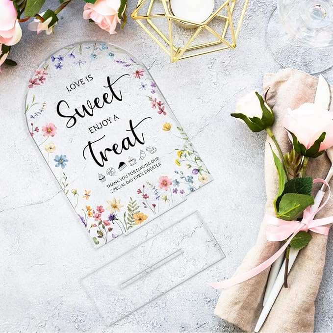 Wedding Signs Decor, Love is Sweet Sign - Image 6