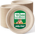 JOLLY CHEF Compostable Heavy Duty Plates   Eco-Friendly Disposable by JOLLYCHEF