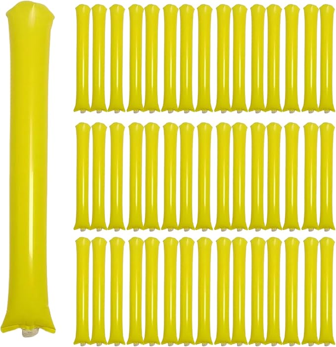 48pcs Round Head Boom Sticks Thunder Sticks Cheering Sticks Team Spirit Plastic by ROSEBB