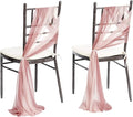 Ling's moment Wedding Chair Sashes Cover Aisle Decorations Draping Fabric by LingsMoment
