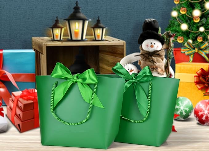 HUAPRINT Gift Bags with Handles, 7.48×3.54×7.9 inches, Party Favor Bags with - Image 7