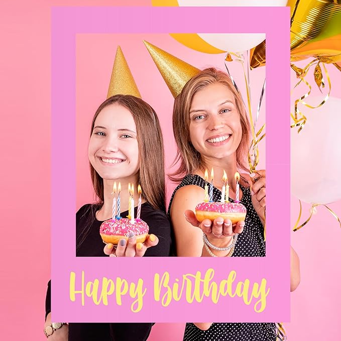 32 x 24 Inch Large Photo Booth Props Picture Frame Happy Birthday Party Frame - Image 5