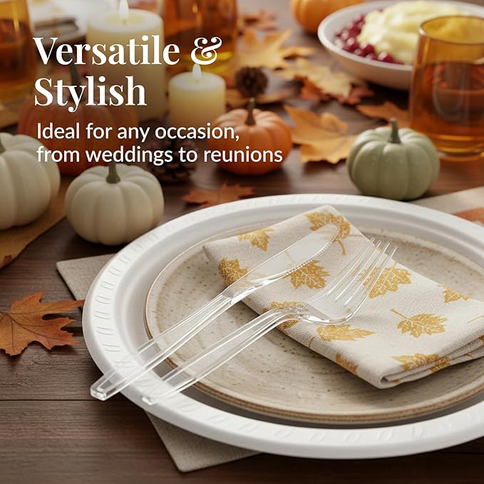 Prestee 300 Count Disposable Plastic Forks - Image 6