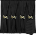 40x10ft Backdrop Curtains for Parties, 8 Panels 5x10ft Curtains Photography by JKLUMI