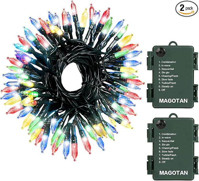 Christmas Lights 50 LED String Lights Battery Operated Clear Mini Lights18ft by MAGOTANChristmasLights